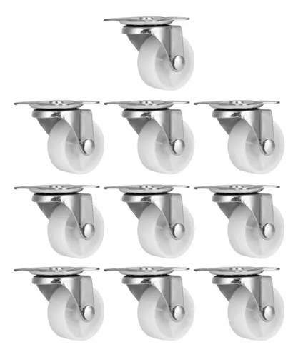 Casters 10pcs White Pp Universal Wheels Replacement