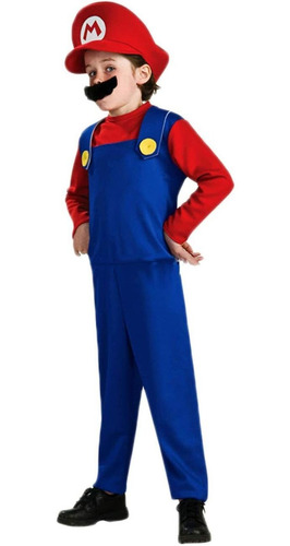 Super Brothers Halloween Niños Cosplay Costume Mario H...