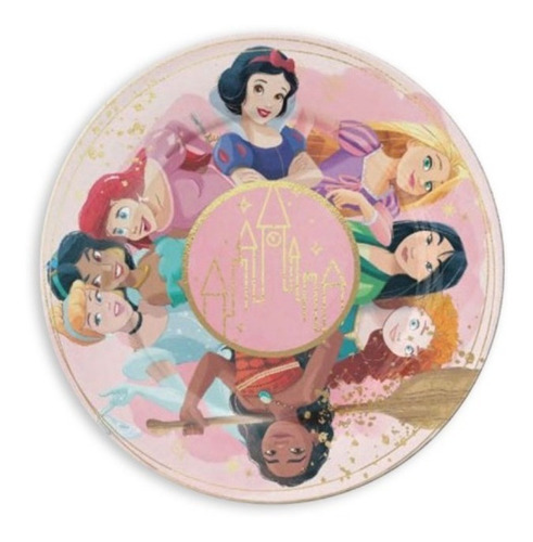 Pack X 10 - Plato Descartable Polipapel - Princesas Disney