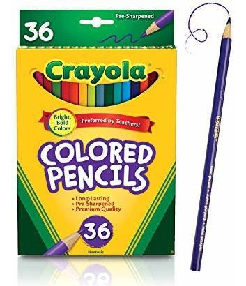 Set De Lapices De Colores Crayola, Utiles Escolares, Afila