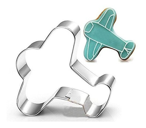 Wotoy Airplane Biscuit Cookie Cutter - Stainless Steel