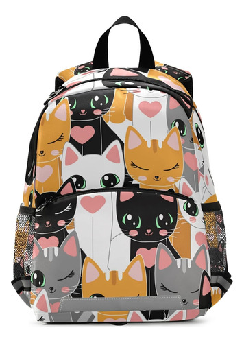 Beeplus Lovely Cats Assembly Mochila Para Niños Mochilas Par