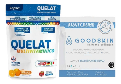 Combo Quelat Multivitamínico + Colageno Concentrado 