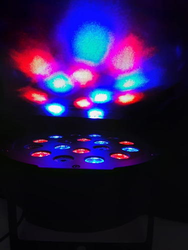 Canhão Refletor 18w Leds Rgb Dmx Digital Strobo Iluminação