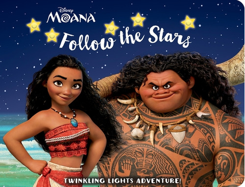 Libro Disney Moana: Follow The Stars Twinkling Lights Adv...