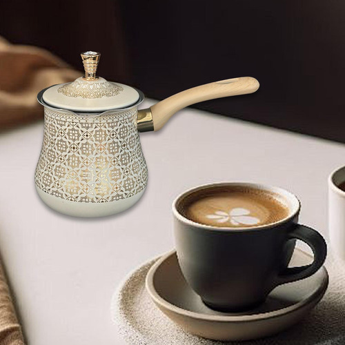 Cafetera Árabe Olla Para Derretir 900 Ml Patrón Dorado