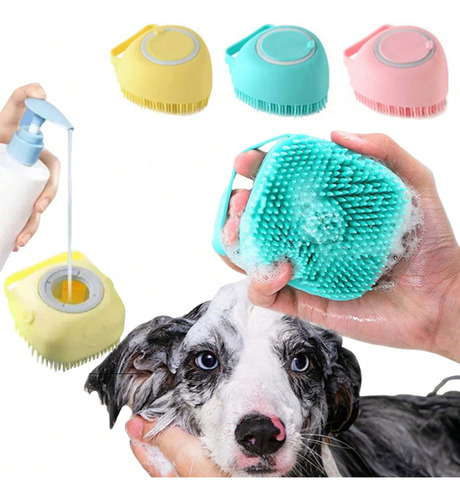 Cepillo Masajeador - Para Baño De Perros Y Gatos