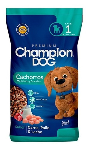 Alimento Champion Dog Minis y Pequeños para perro cachorro de raza mini y pequeña sabor carne y pollo y leche en bolsa de 18kg