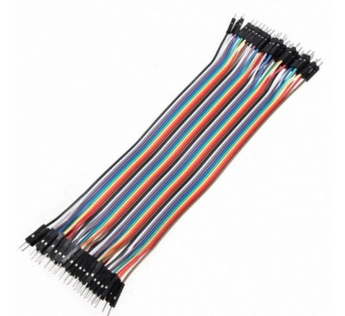 Pacote Com 40 Cabos Jumper Macho X Macho 200mm Para Arduino