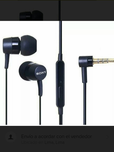 Audifonos Sony Mh-750 Blanco Y Negro Handsfree Tipo Original