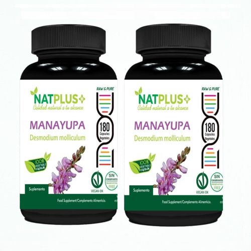 Manayupa 2x180cáps C/u 450mg Antiinflamatorio Antibacterial 