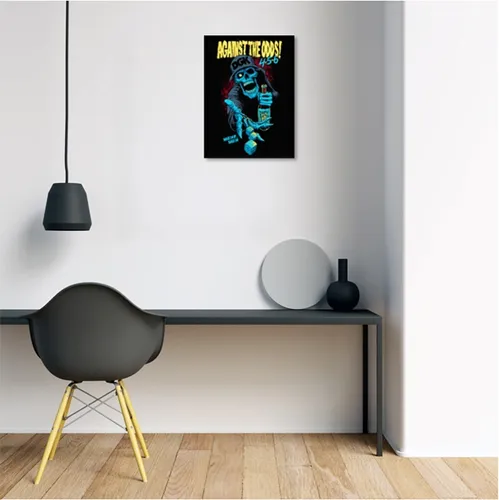 comprar Lienzo Tela Canvas Cuadro Pintura Musica Iron Rock C330