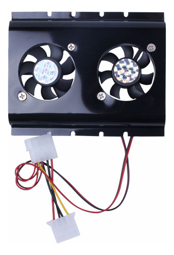 Unidad De Disco Duro 3.5 Ide Negra Hdd Con 2 Ventiladores Pa