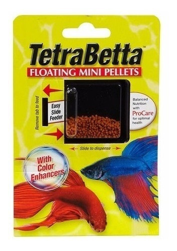 Imagen 1 de 1 de Alimento de peces que mejora la coloración Tetra Betta Mini Pellets 4.5g