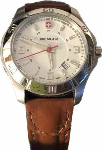 Reloj De Mujer Wenger Con Correa De Cuero Marron