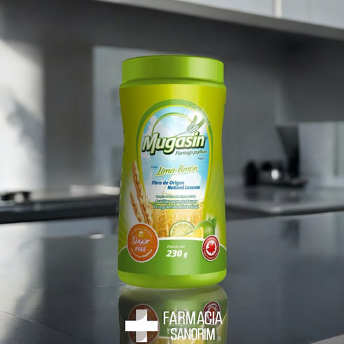 Mugasin Psyllium Plantago Sabor Lima-limón Sin Azucar 230 G