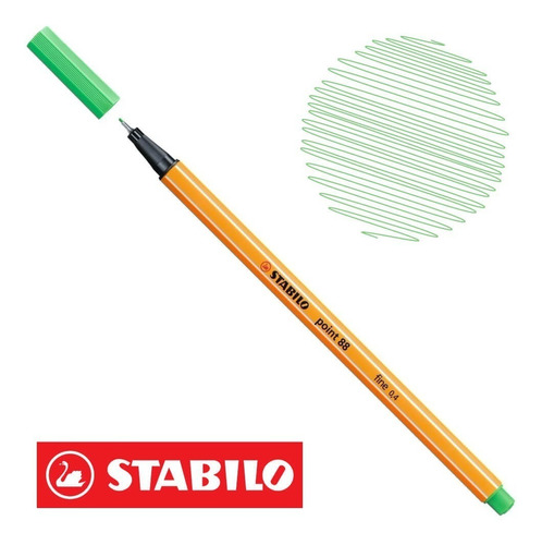 Stabilo Microfiber Point 88 X Unit Color 16 Light Emerald