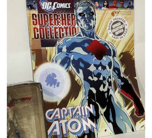 Eaglemoss Figura Muñeco Plomo Dc Captain Atom #68