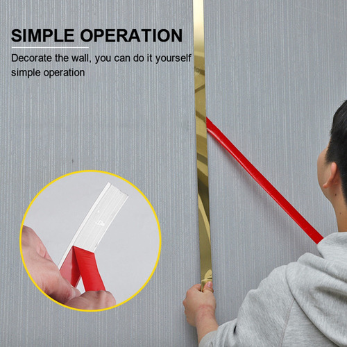 Para . Adhesivo De Pared Con Forma De Espejo, Dorado,