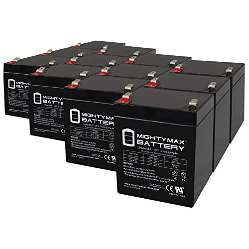 Batería De Reemplazo 12v 5ah F2 Para Csb Gh1250-12 Pack