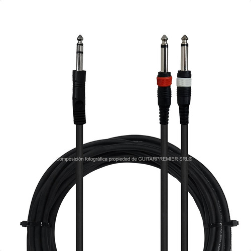 Cable Audio Plug Estereo A Plug X2 Mono Mamut 1m Mcl20921d4