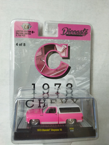 M2 Machines 1973 Chevrolet Cheyenne 10 1973 4/8 C Rosa Mm5