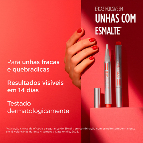 Isdin Caneta Fortalecedora De Unhas Frágeis Si-nails - 2,5ml Prateado