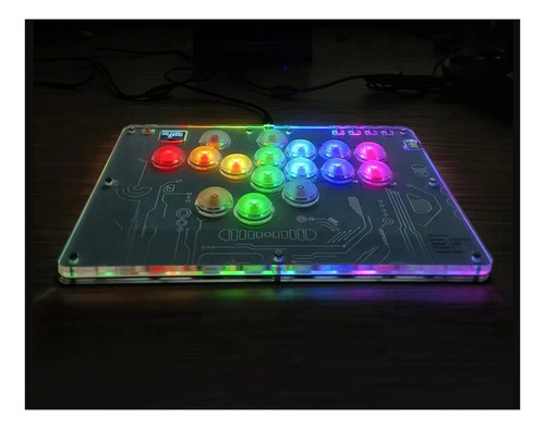 Teclado Arcade Joystick Hitbox Controller Rgb Para Juegos De
