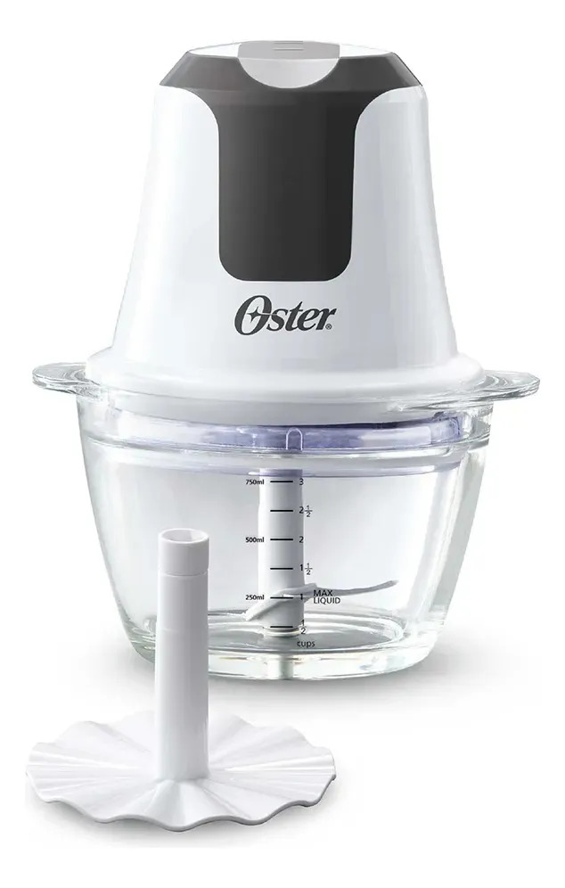 Mini Picadora Oster, 3 Tazas, Con Tazón De Vidrio Fpstfp3340