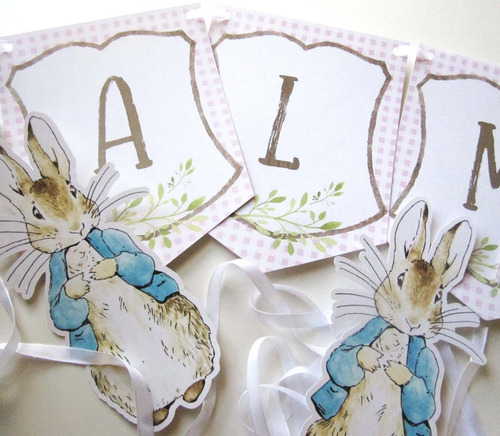Kit Imprimible Conejito Peter Rabbit Personalizado