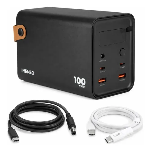 Power Bank 60000mah 100w + Cabo Starlink Mini E Led Inclusos Preto