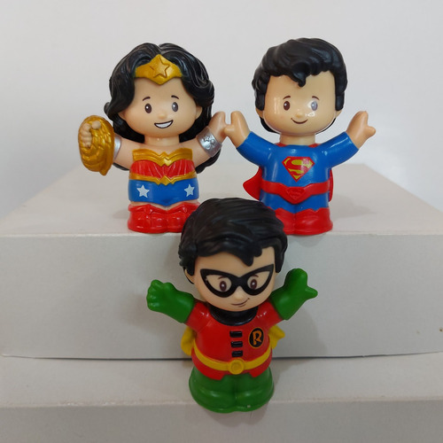 Figuras Little People Dc Superman Robin Wonder Woman (una)
