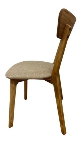 Imagen 3 de 9 de Silla Para Comedor Madera 100% Maciza Roble Ref: Maciza503