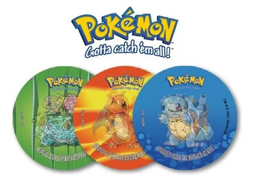 56 Tazos Pokemón 3d 1er Generación Alternativos En Inglés