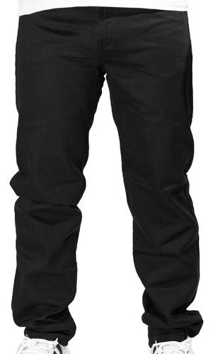 Pantalón De Gabardina Corte Recto De Hombre