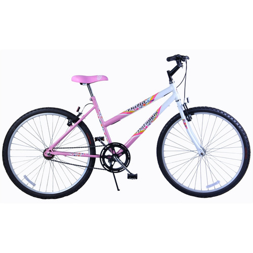 Bicicleta Feminina Aro 26 Dalia Rosa E Branco