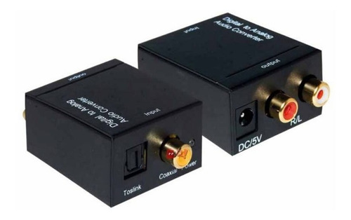 Conversor Audio Toslink Optico Analogo Rca Adaptador 