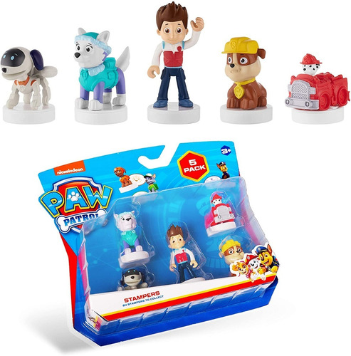 Sellos Paw Patrol X5 Figuras 4 Cm En Blister Pmi - Tictoys