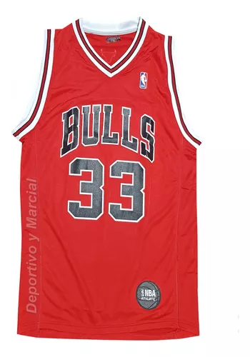 Camiseta Basquet Nba Chicago Bulls Scotti Pippen 33 Oficial