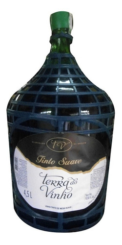 Vinho Tinto Suave De Mesa Tradicional 4,5 L - Terra Do Vinho