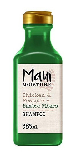 Shampoo Maui Moisture Engrosador Fibra De Bambú Bamboo 385ml