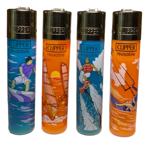 Encendedor Clipper Classic Recargable Colección Water Sports