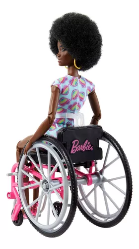 Boneca - Barbie - Cadeirante - Roupa Xadrez - Mattel