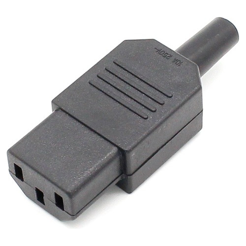 Plug Ac Tripolar C13 10a Fêmea 20 Unidades