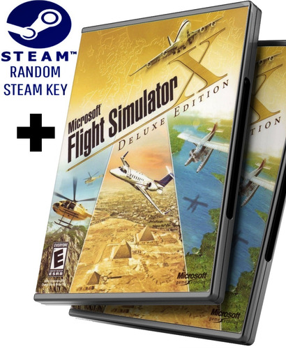 Random Steam Key + Microsoft Flight Simulator X Edición Deluxe Oro - Juego Pc Windows + Regalo