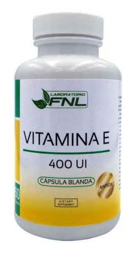 Vitamina E 400 Ui 60 Cápsulas Fnl