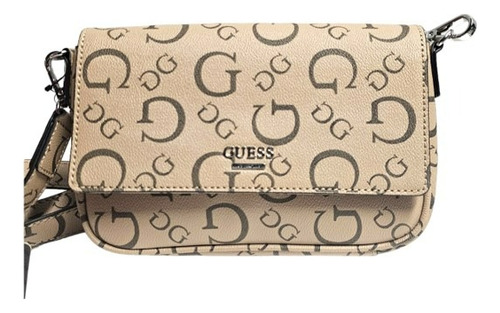 Bolsa Crossbody Guess Kezzie Ff822119 Color Marrón Claro