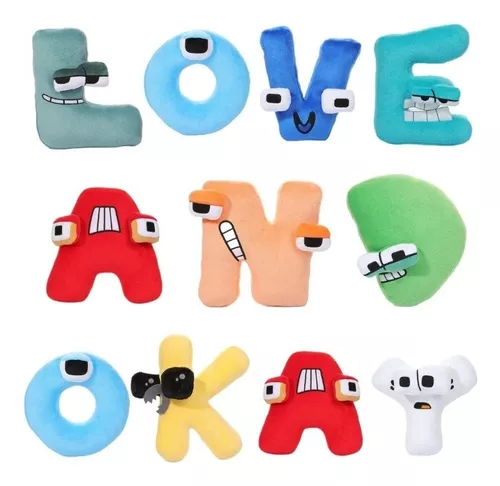 Presente De Bonecas De Pelúcia Alphabet Lore W Letters Figur