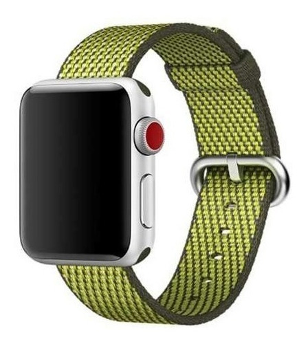 Nova Pulseira De Nylon P/ Apple Watch 38/40mm - Verde