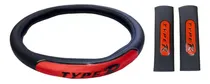 Comprar Kit Protector Cubre Volante Y Cubre Cinturon Rojo Reflectivo